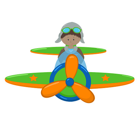 Aviators Plane green-no wheels