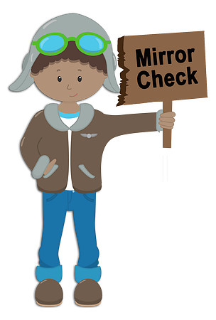 Aviator Boy Mirror Check