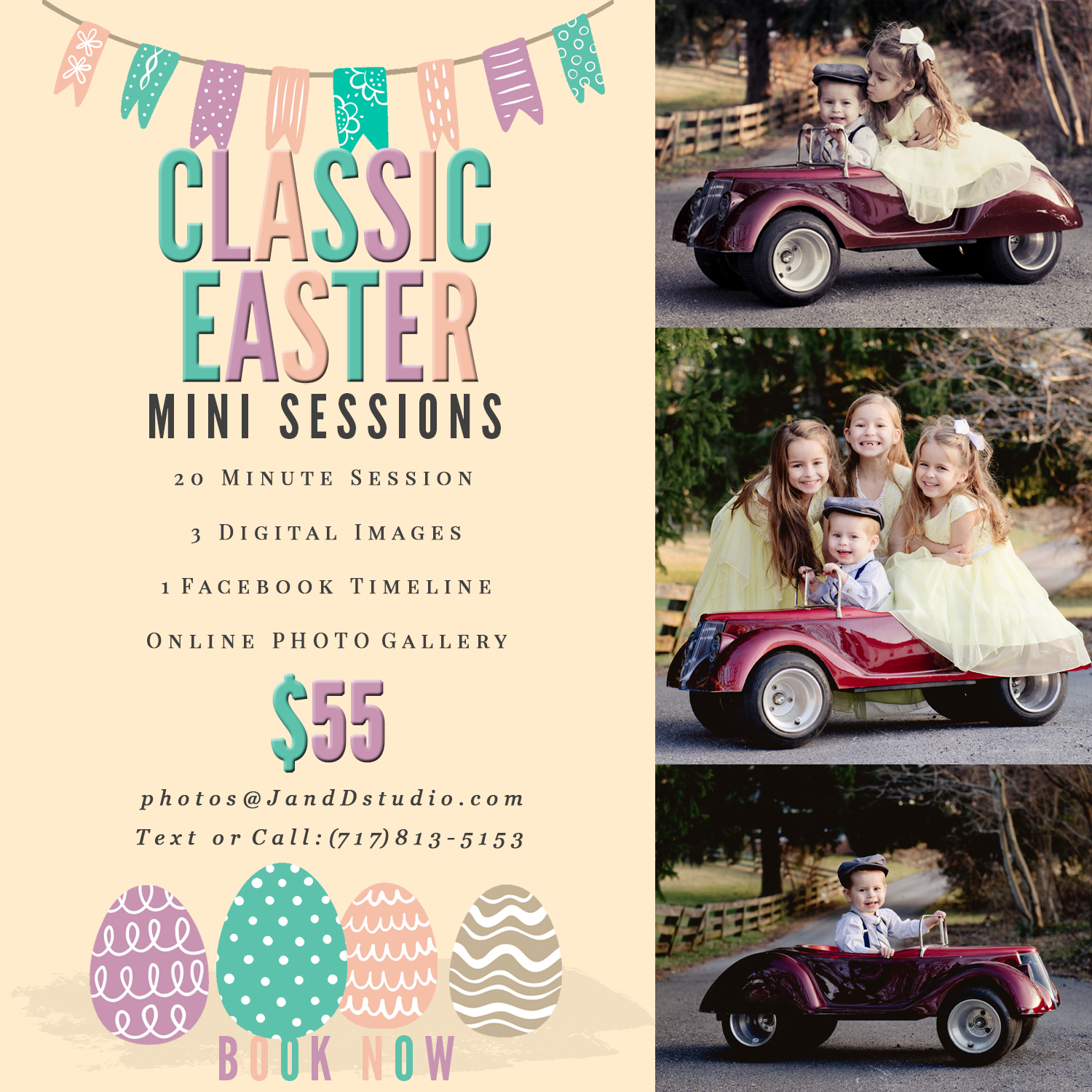 Easter Mini Photoshoots, Harrisburg, PA, J & D Studio, LLC